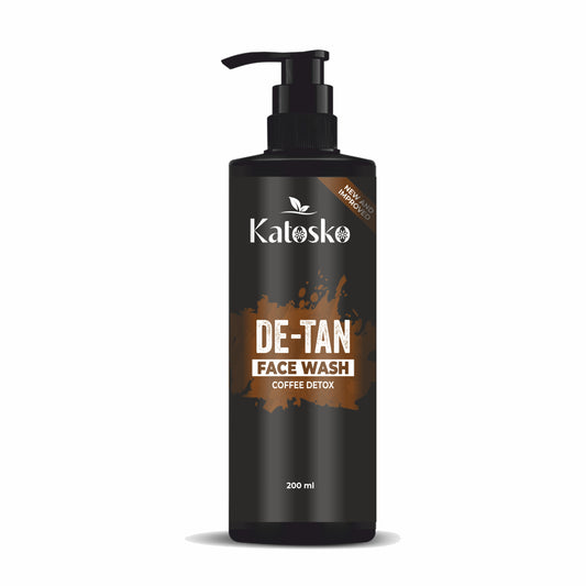 De-Tan Face wash For Deep Cleansing, Infused With Natural Actives and Coffee Beans Powder, Removes Excess Oil, Face Wash