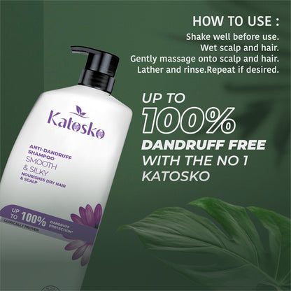 Smooth and Silky Anti-Dandruff Shampoo for All-Hair Types