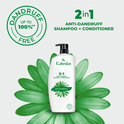 2-in-1 Anti-Hairfall Anti-Dandruff Shampoo Conditioner