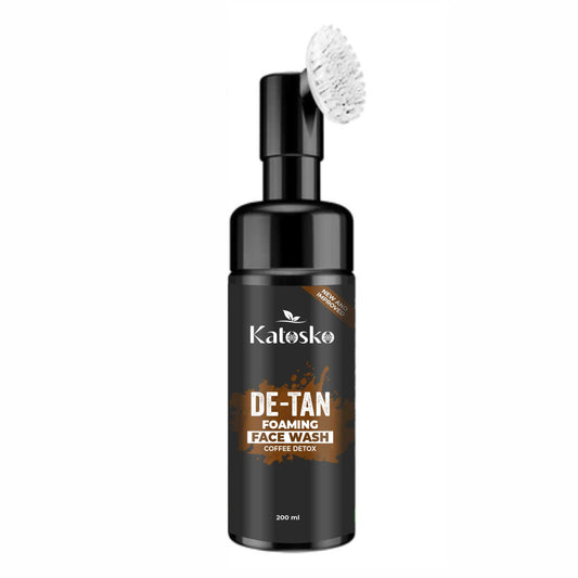 De-Tan Foaming For Deep Cleansing, Infused With Natural Actives and Coffee Beans Powder, Removes Excess Oil, Face Wash