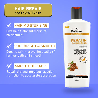 Care Conditioner Enriched with Biotin, Vitamin, EArgan, Macadamia Oil